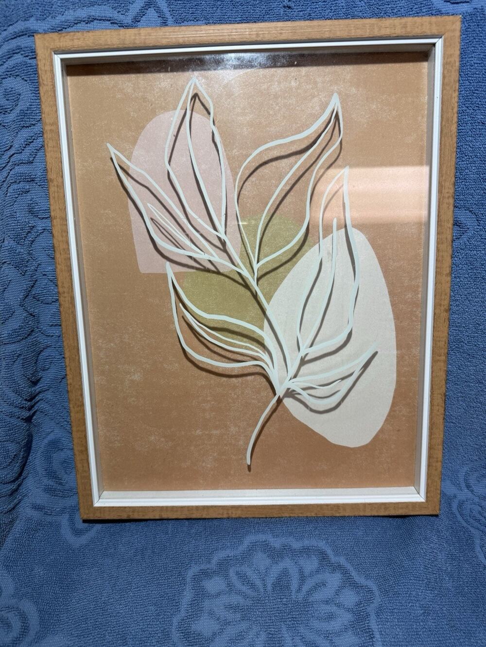 Botanical Minimalist Boho Wall Art Decor Framed Accent Art